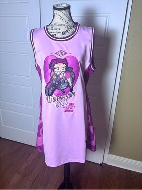NWT Headgear Classics Lady Elite Betty Boop Motorcycle Club Jersey Dress